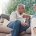 Man and woman on couch having conversation